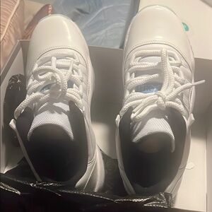 Sleek White Sneakers with Black Details